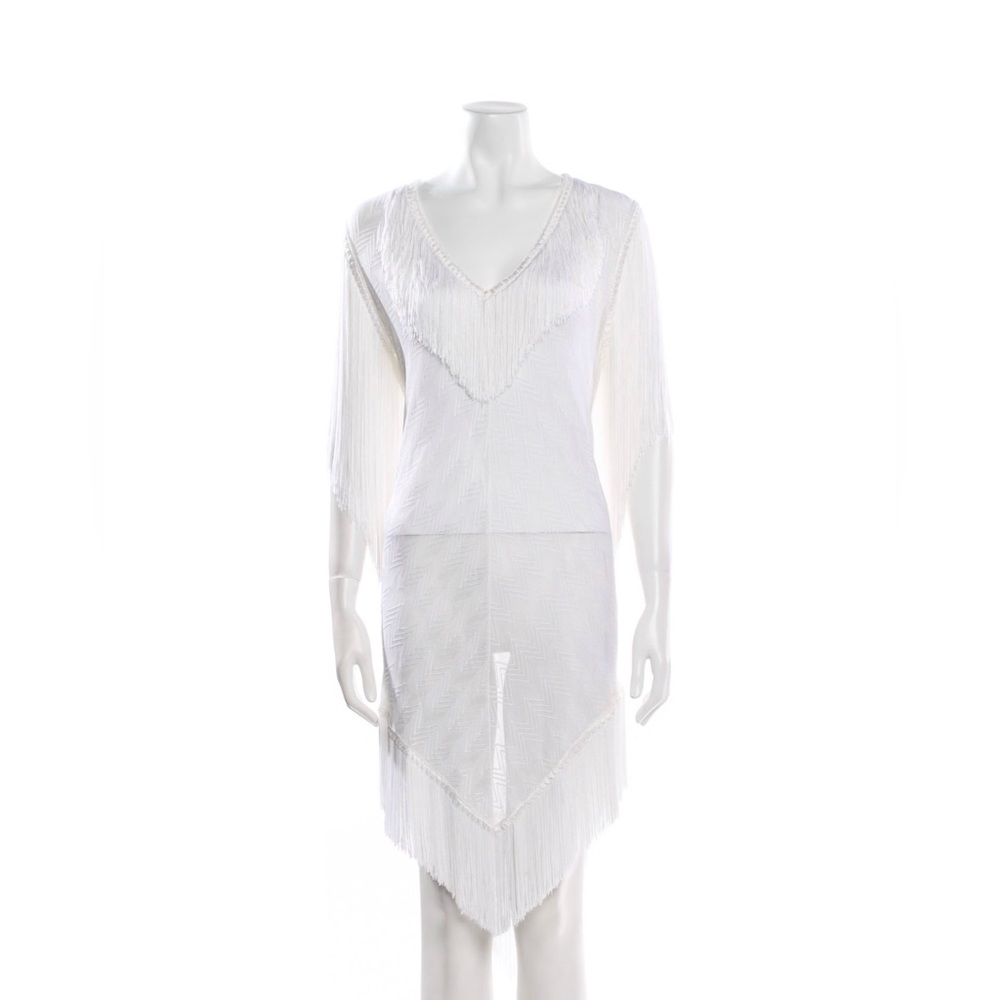 Missoni Mare White Fringe cover up